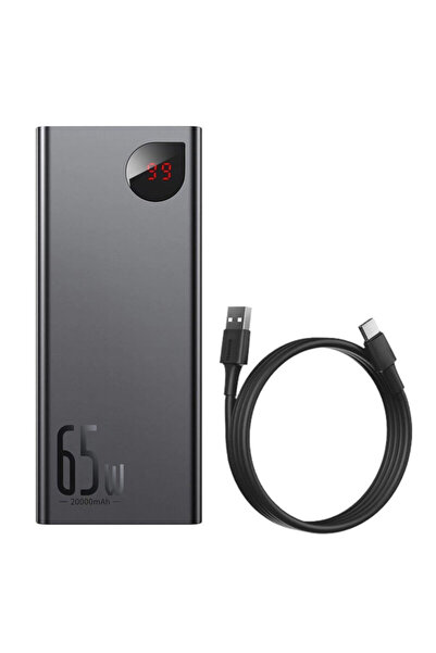 Baseus Power Bank, 20000mAh, 65W + Type-C Cable