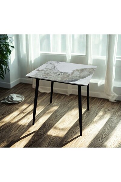 smart home Square Ceramic Cafe & Dinner Table 80x80cm | Modern Coffee & Dinin...