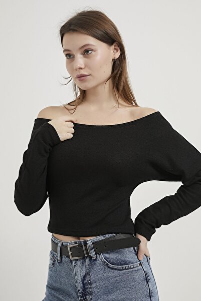 Arma Life Armalife 1629 boat neck crop flexible women's blouse