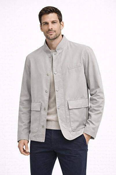 centilmen Cristobal Collar Pocket Detailed Coat 2001-56