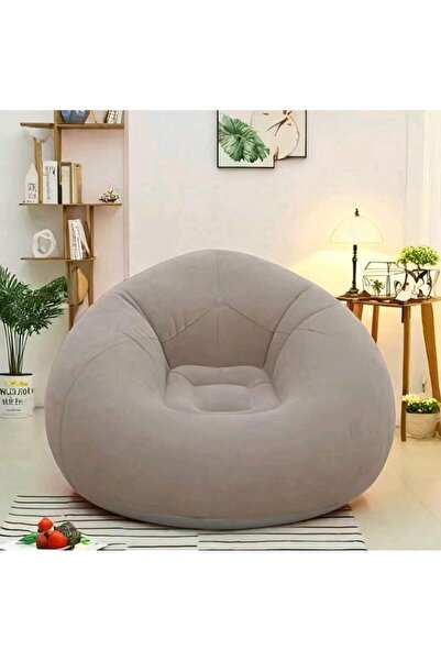 Mtanvxay Single Inflatable Leisure Chair PVC Flocking Ball Sofa for Living Ro...