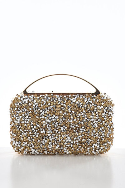 EXPLOSION Βραδινή τσάντα φόρεμα με λουράκι από κρυστάλλινη πέτρα.