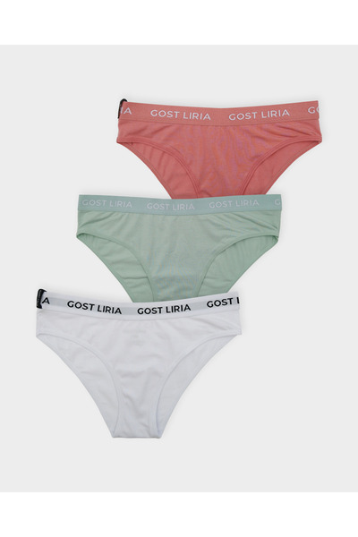 GOST LİRİA Slip pentru femei Spring, pachet de 3 - Multicolor
