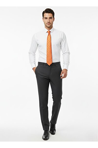 Presto Erkek Slim Fit Armürlü Siyah Kumaş Pantolon – Premium Kumaş, Özel Kalı...