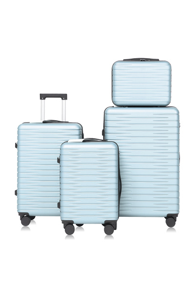 AZZHAAR Cup Holder Equipped 4 Piece Luggage Sets, ABS+PC Ultra Tough Hardside...