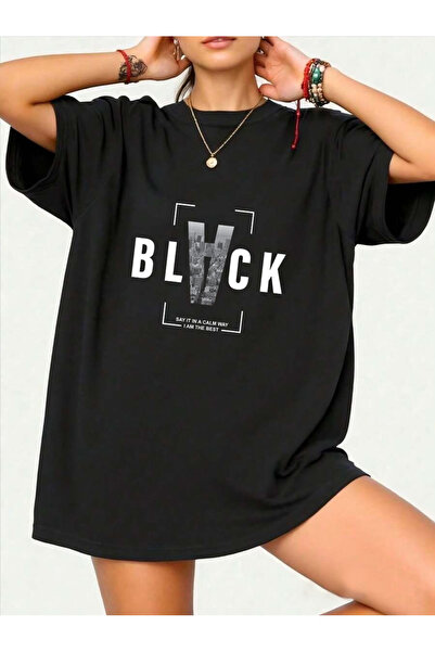 trendypassion Unisex Black Printed Design Tshirt