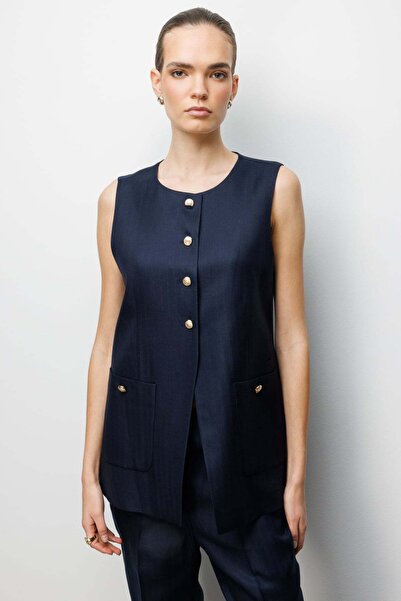 Ekol Torba Cepli Sıfır Yaka Yelek