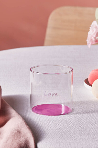 Karaca Mito Cam Su Bardağı 330 ml Pembe