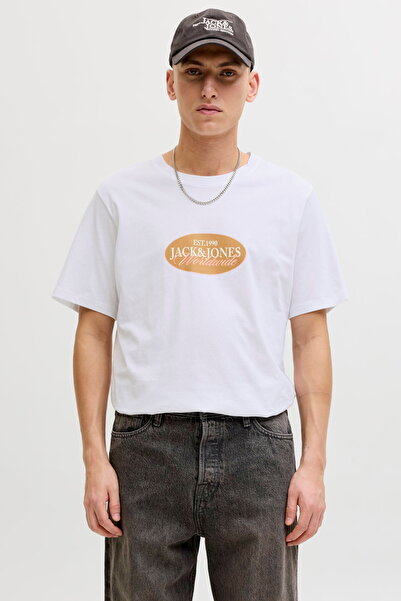 Jack & Jones Men's Chest Logo Printed T-Shirt - Catskills