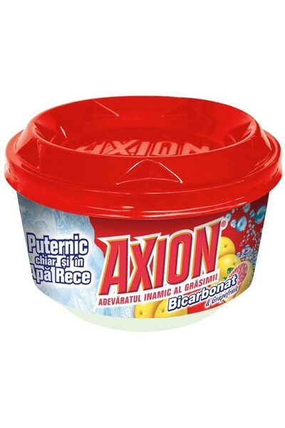AXION Set 5 x Detergent de Vase Pasta Bicarbonat si Grefe, 225 g