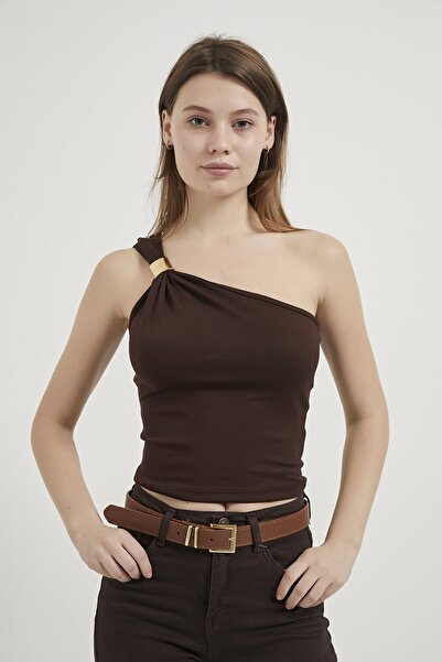 Arma Life Armalife 1491 Accessory Detail One Shoulder Women's Bluz