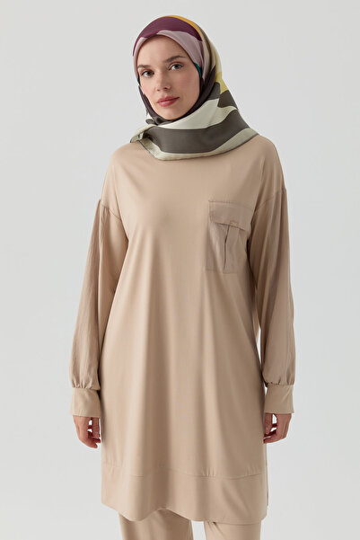 Tuğba Kombin Detaylı Tunik - Bej