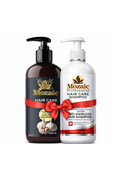 MOZAİC Hair Defense Duo – Șampon cu Usturoi + Șampon Anti-Cădere 1000ml