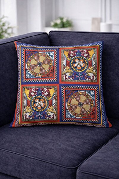 Eys Husă de pernă Milano Sole Alessi din bumbac, cu două fețe, cu fermoar asc...