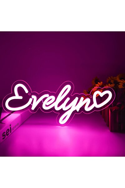 Slasa لوحة نيون تحمل اسمًا مخصصًا، مقاس 14-20 بوصة، مصباح جداري LED شخصي لغرف...