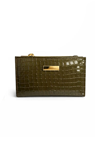 Newish Polo Crocodile Pattern Look Basic Wallet with Zipper