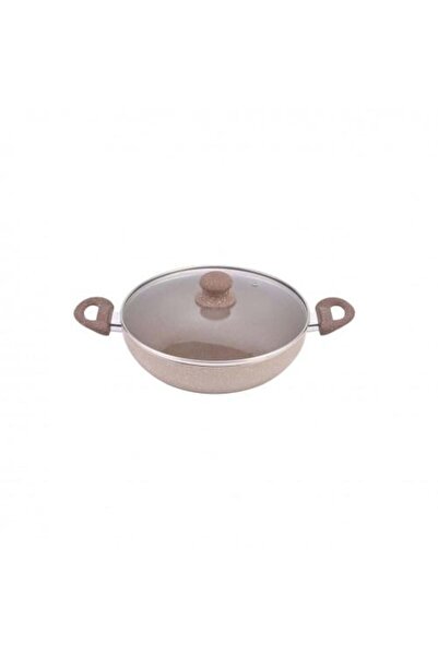 MISTERCOOK Mister Cook Granite Pan with Glass00 Lid - 34 cm