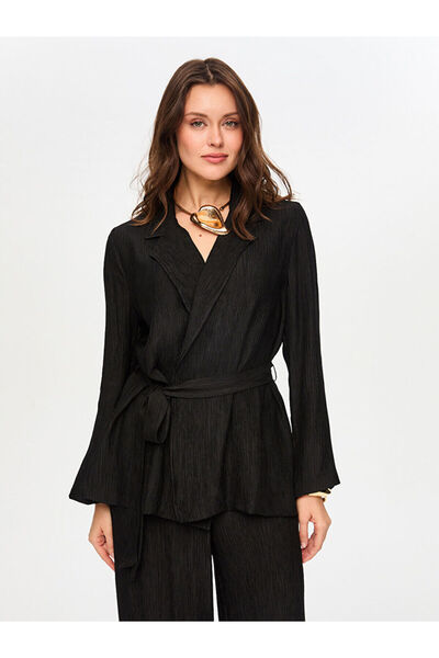 Faik Sönmez Kendinden Dokulu Kimono Ceket S26KMN003