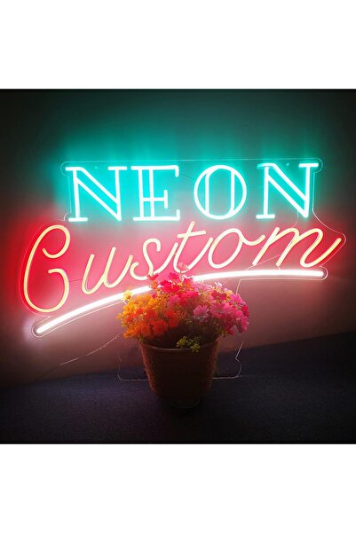 Slasa Custom Name Neon Sign 14–20 inch Personalized LED Wall Light for Bedroo...