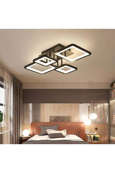 RFAN Candelabru LED, Model K002-2+2, cu telecomandă, 3 tipuri de lumină, 128W...