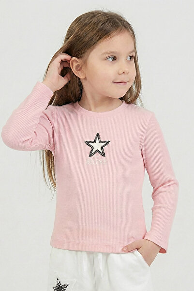 Dmb Girl's Star Sequin Embroidered Camisole Bodysuit