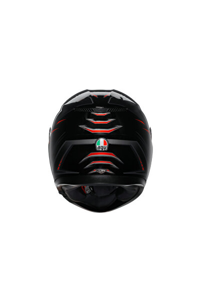AGV K3 Syth Black Red Kapalı Kask