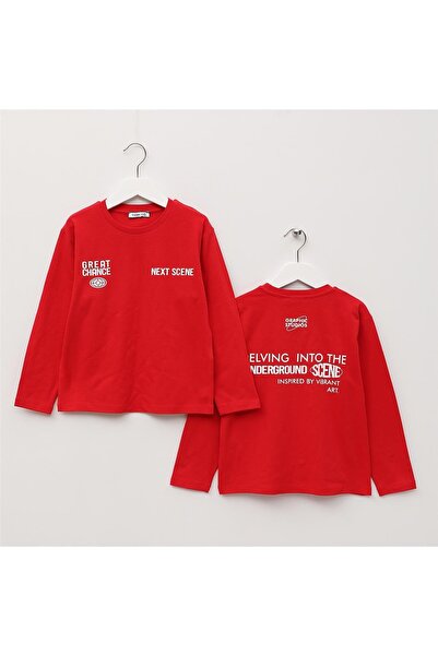 WANEX Boy's Long Sleeve Slim T-Shirt - 17143 - Red