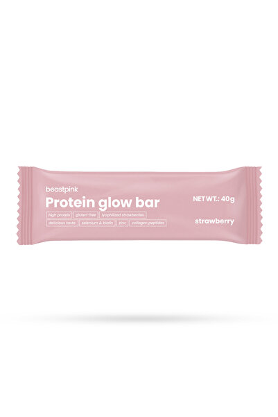 GymBeam Protein GlowBar - BeastPink, 40 g, căpșuni