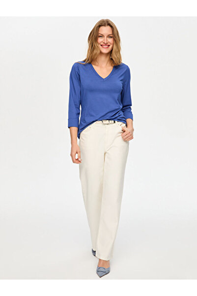 Faik Sönmez V Yaka Truvakar Kol T-Shırt S26TSH005