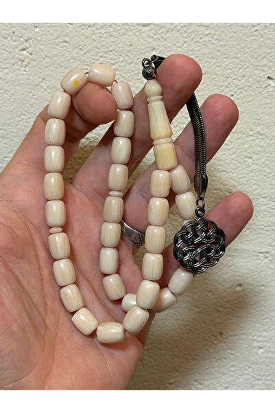 TTS TÜRK TESBİH SANATI حبات الصلاة من العنبر المقطوعة على شكل كبسولة