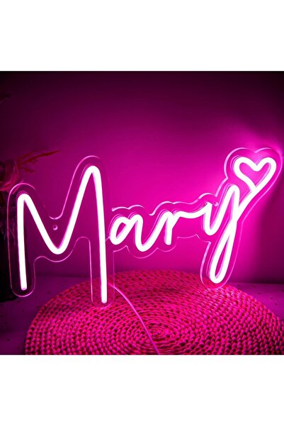 Slasa Custom Name Neon Sign 14–20 inch Personalized LED Wall Light for Bedroo...
