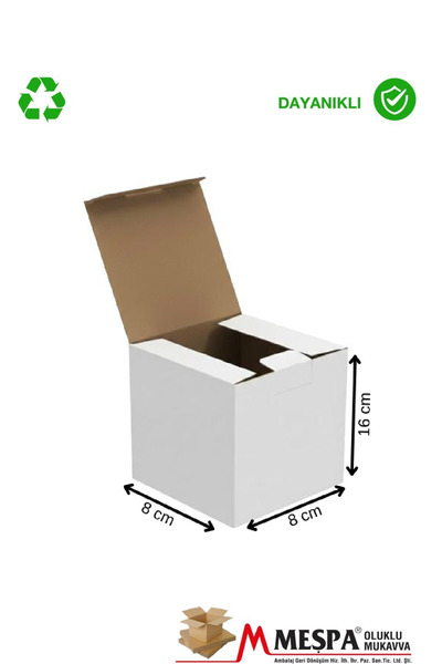 Markasız ucuz Kalıplı beyaz E ticaret Karton kargo ve saklama kutusu 8 x 8 x ...