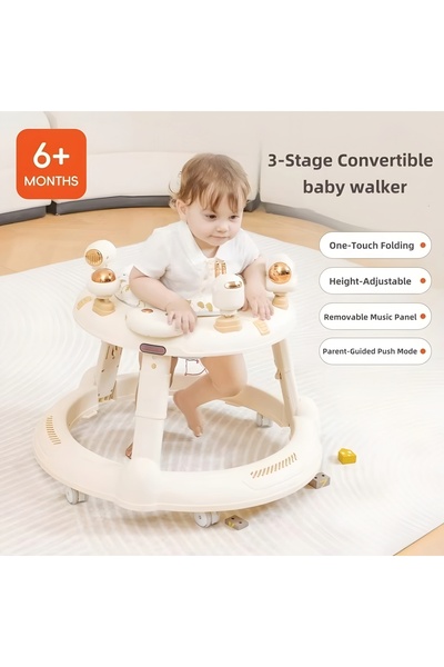 My modern game ووكر ، مشاية أطفال متعددة الوظائف 4 في 1 قابلة للطي مع مقعد مر...