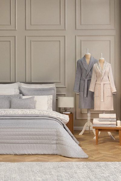 Özdilek Glorious Çift Kişilik Çeyiz Seti 17 Parça Gri Renk