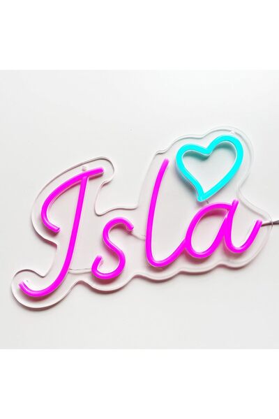 Slasa لوحة نيون تحمل اسمًا مخصصًا، مقاس 14-20 بوصة، مصباح جداري LED شخصي لغرف...