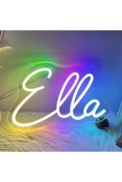 Slasa Custom Name Neon Sign 14–20 inch Personalized LED Wall Light for Bedroo...