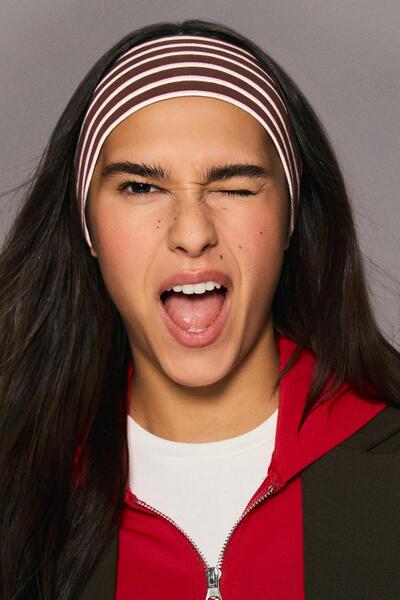 Bershka 2'li kürk baskılı kurdele paketi