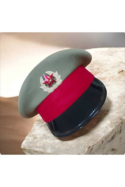 kho military design Sovyet Geçit Töreni Şapkası (1969-1991) (55-59 Numara)
