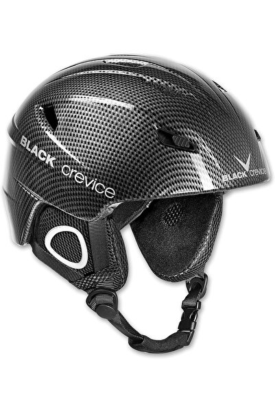 Black Crevice Unisex ski/snowboard helmet sporty design robust construction K...