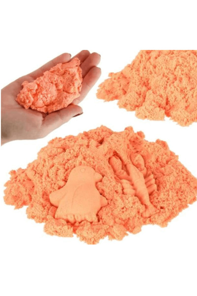 Play Sand Kinetic Sand - Orange, 1 kg, 5 years+