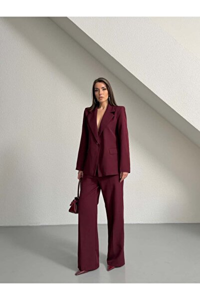 mydukkan.co Set jachetă și pantaloni cu un singur nasture