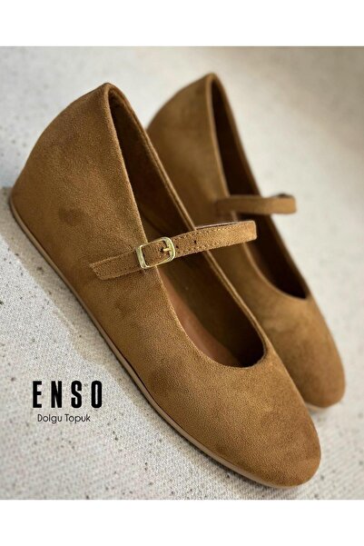 Zuum Balerini de damă Enso cu căptușeală ascunsă interioară - piele intoarsa ...