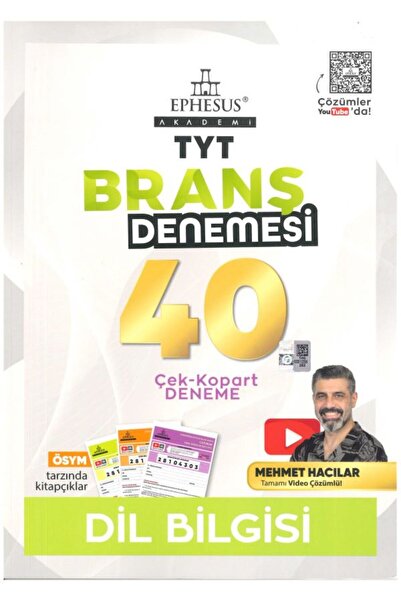 Ephesus Akademi TYT DİL BİLGİSİ 40 ÇEK-KOPART BRANŞ DENEMESİ