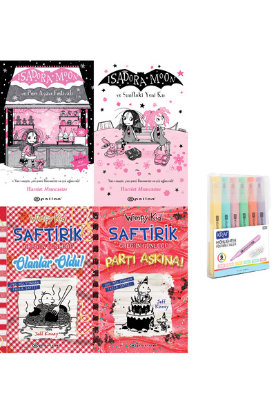 Epsilon Yayınevi Isadora Moon 17-18 + Saftirik 19-20 4 KİTAP SET ( KALEM SET ...