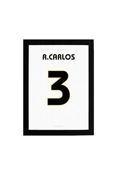 KAYNOCK Roberto Carlos Jersey, Real Madrid, Futbol Forma Tablo, Poster Tablo ...