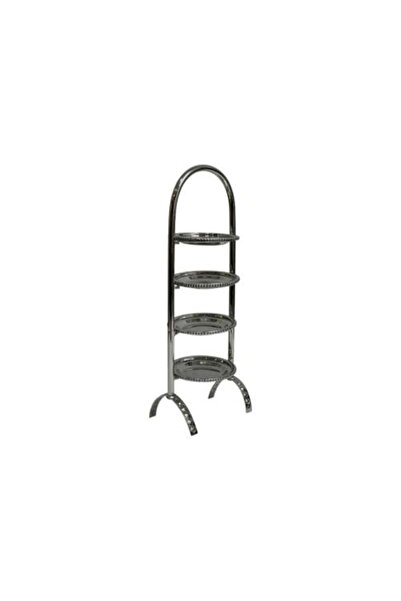 unbranded 4-Tier Hospitality Stand Stainless Steel