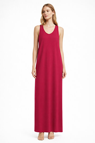 AYHAN Combed Cotton Fabric Back Detail Dress