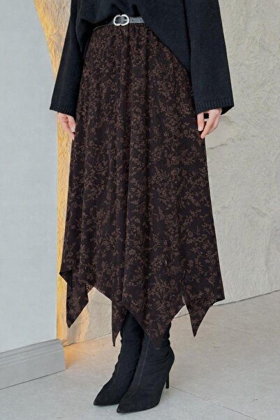 Şulemoda Giyim Asude Etek Bitter Coffee