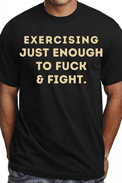 Gymmag Black T-shirt with direct message, contemporary design
