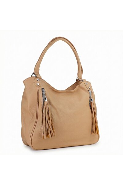 NO NAME Beige eco-leather shopper